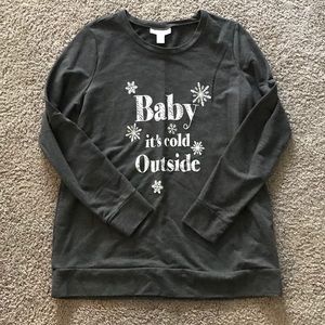 Maternity Holiday Sweatshirt