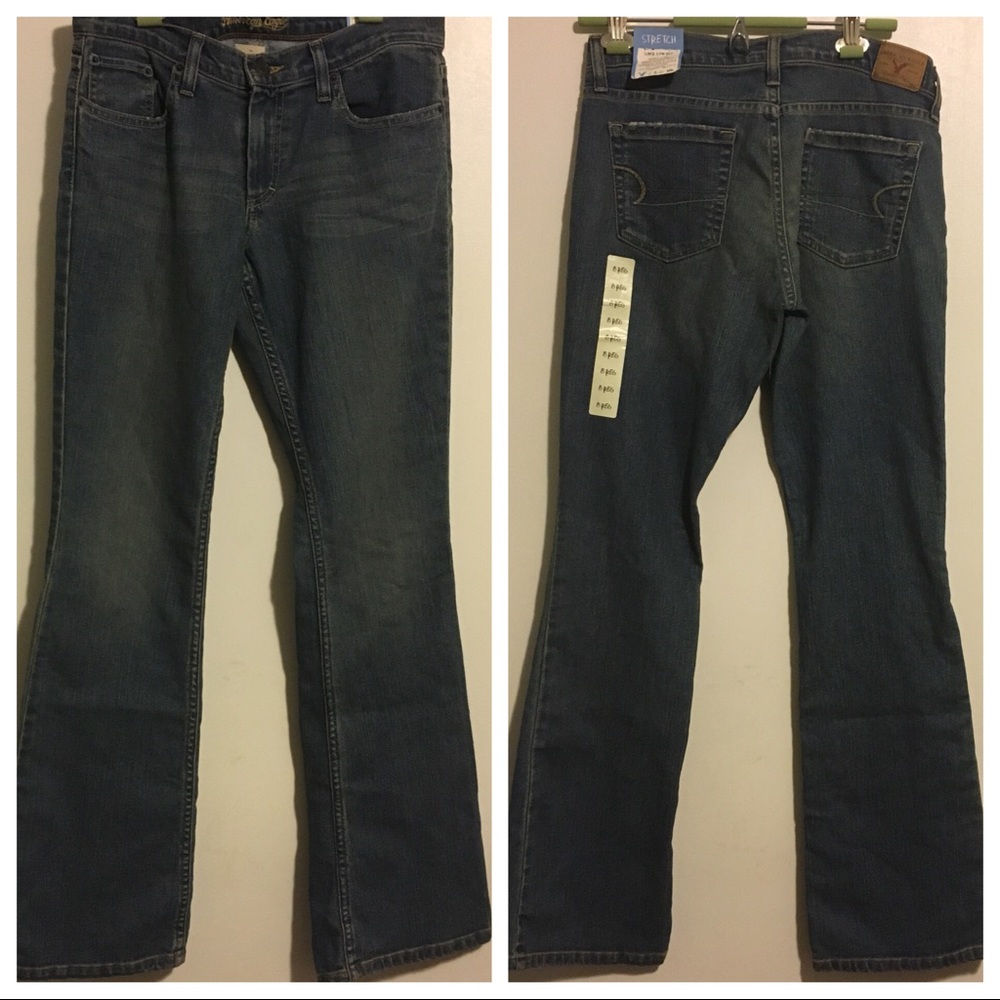 American Eagle Super Low Rise Skinny Flare