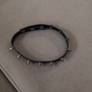 Mini spiked choker collar