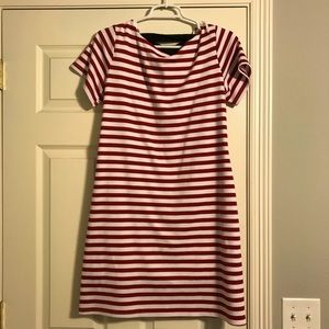 Red stripped with black tie in back