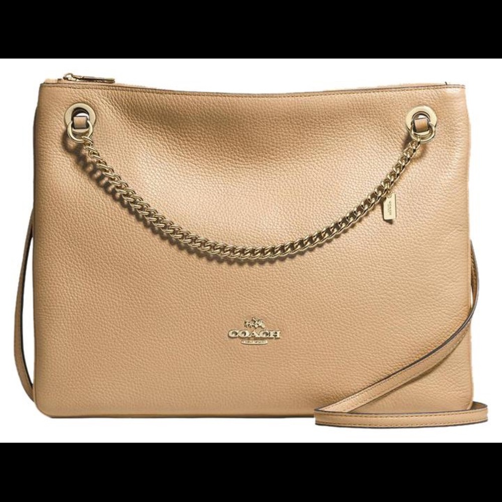 Authentic Coach Leather Convertible Crossbody