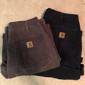Bundle~~2 pairs of men’s 34x32 Carhartt work pants