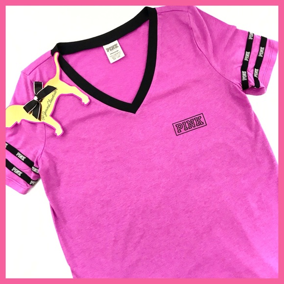•Victoria’s Secret PINK• Perfect V-Neck tee - Picture 2 of 4