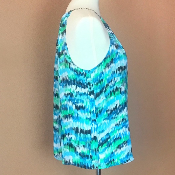 Vince Camuto Sleeveless Chain Strap Blouse - Picture 2 of 4