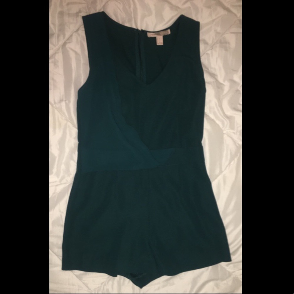 Small teal romper