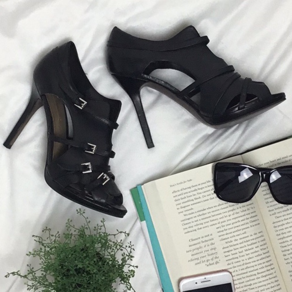 Zara Strappy Buckle Heels