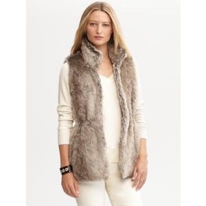 Banana Republic Faux Fur Vest