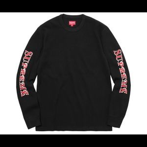 Supreme Logo Waffle Thermal