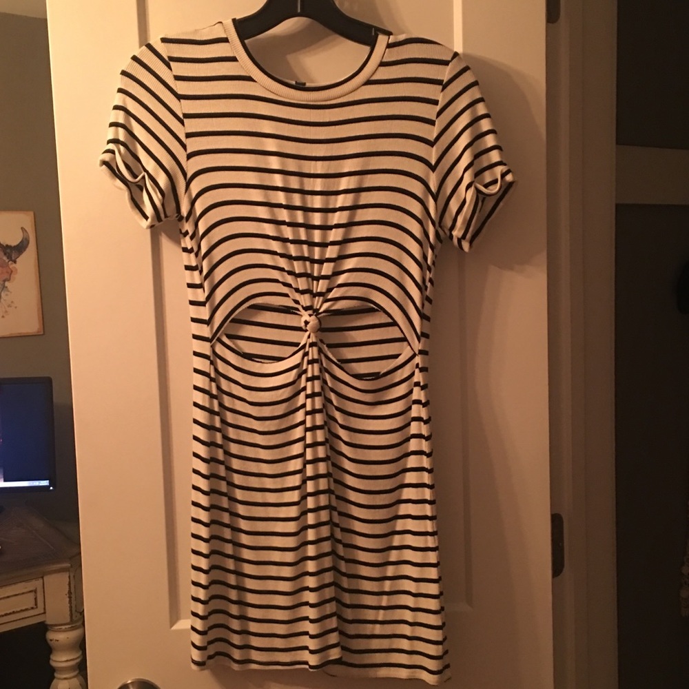 Stripped tie dress