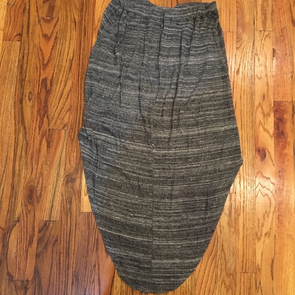 Short in the front, long in the back skirt