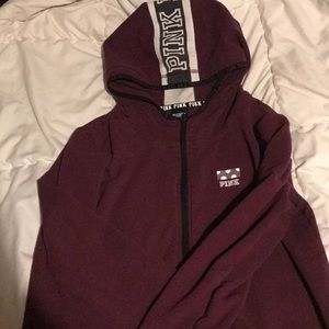 Dark purple PINK zip up