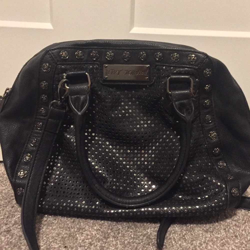 Betsey Johnson Black crossbody!