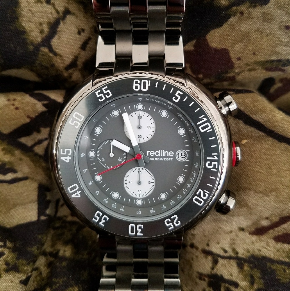 Redline Driver Gray Men's Watch!