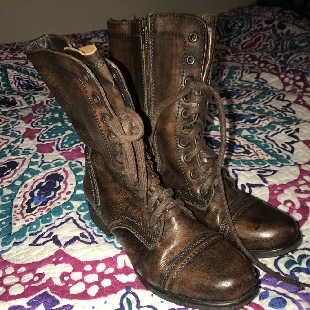 Steve Madden Brown Troopa Boots
