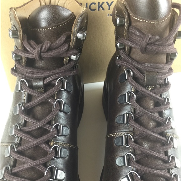 Lucky Brand Mens Leather Alpine Hiker Boot New NIB