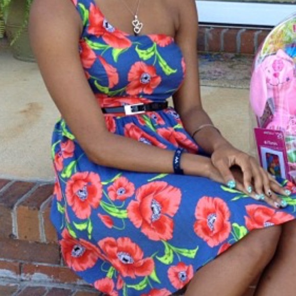 Floral one strap dress - Picture 4 of 4