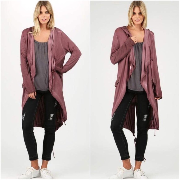 πLAST ONE π Vivian Hooded Safari Jacket - Picture 3 of 6