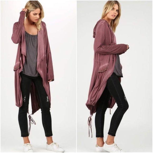 πLAST ONE π Vivian Hooded Safari Jacket - Picture 2 of 6