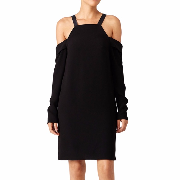 tibi off the shoulder dress