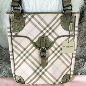 Burberry Pink Nova Check Coated Canvas Tote Bag