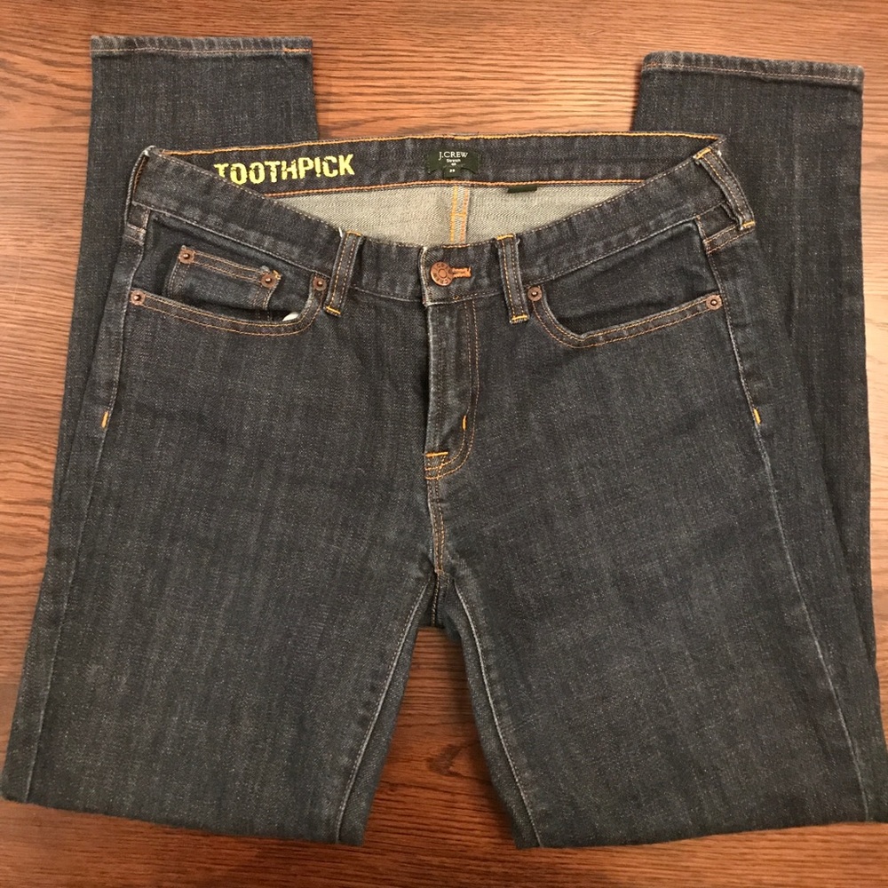 J. Crew toothpick skinny stretch jeans, size 29.