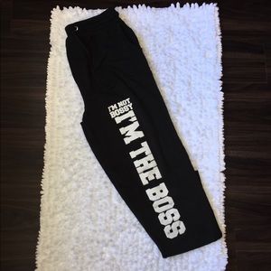 On Fire Black Joggers