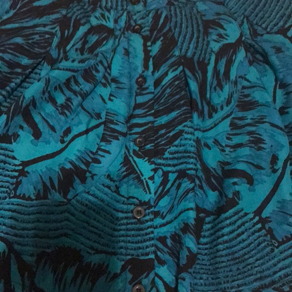 Black and Turquoise mini Skirt. - Picture 2 of 2