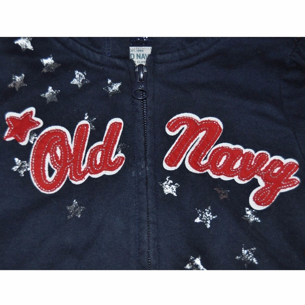OLD NAVY Blue Full-Zip Hooded Sweatshirt - Picture 2 of 3