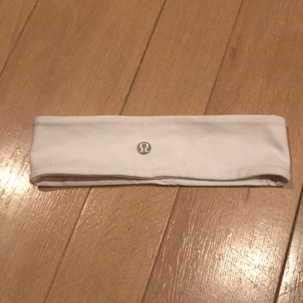 White wide Lululemon athletica headband