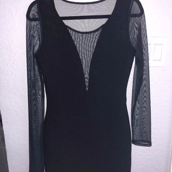 Dresses & Skirts - Little Black Mesh Dress