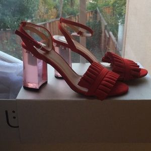 Red Suede Heels