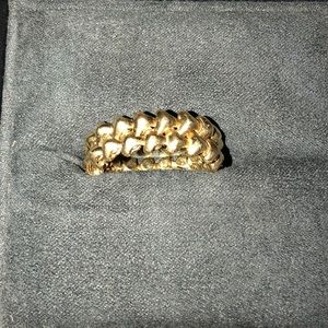 David Yurman 18k gold chain link ring size 12.
