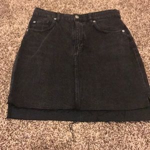 Black Jean Skirt