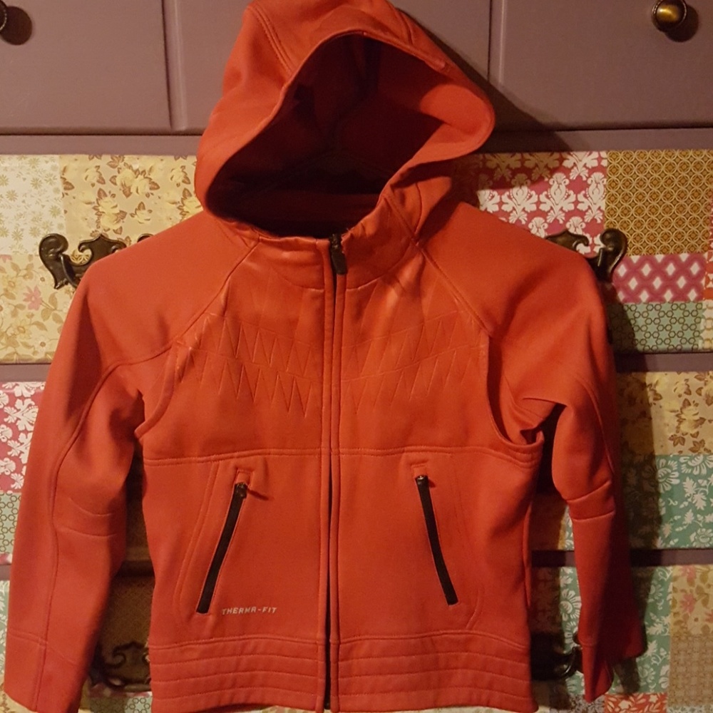 Youth Nike Red Zip Hoodie/ Jacket