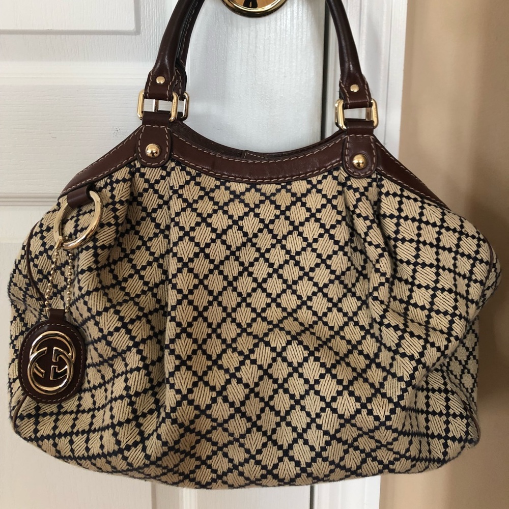 SOLD Gucci Vintage Diamanté Sukey Hobo Handbag - Picture 1 of 8