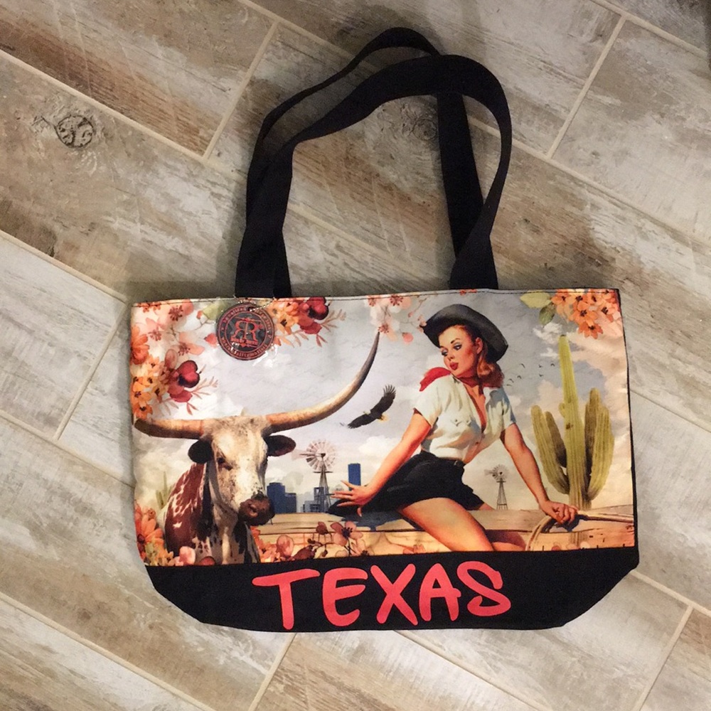 Texas canvas tote bag