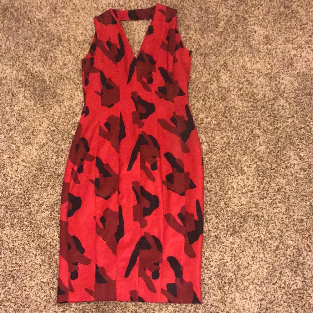 Red Evening Dress.