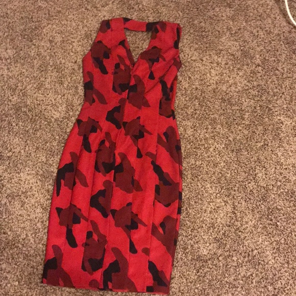 Red Evening Dress. - Picture 2 of 5