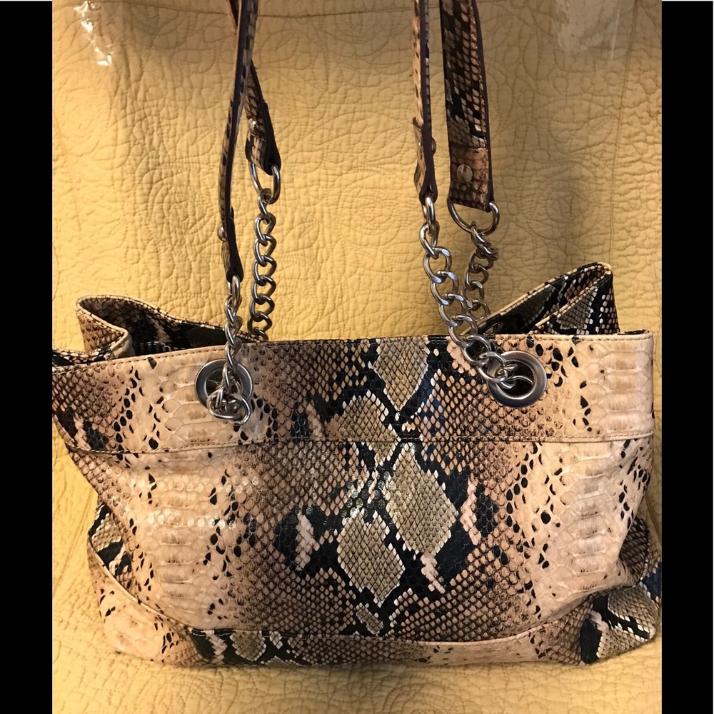 Animal print large bag