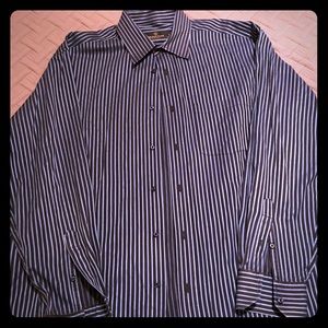 BUGATCHI Men’s Blue Dress Shirt