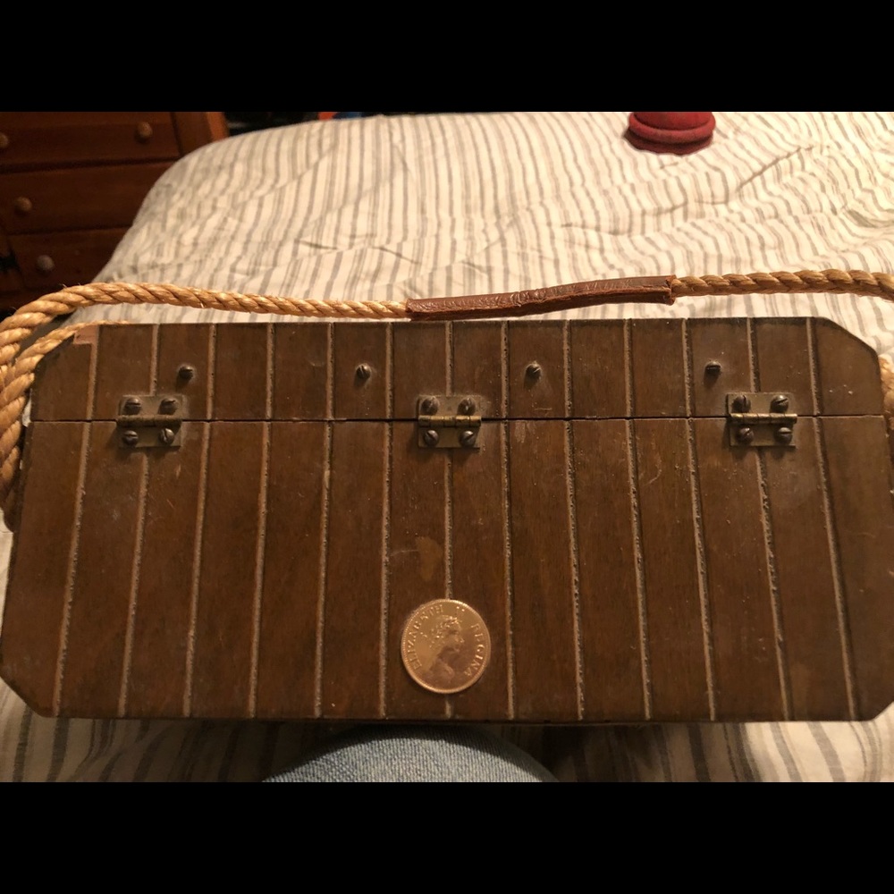 Vintage wooden purse