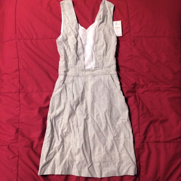 NWT Fleet Collection Mint & White Shift Dress - Picture 3 of 4