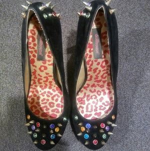 4 for $15 platform stilettos with spikes & jewels