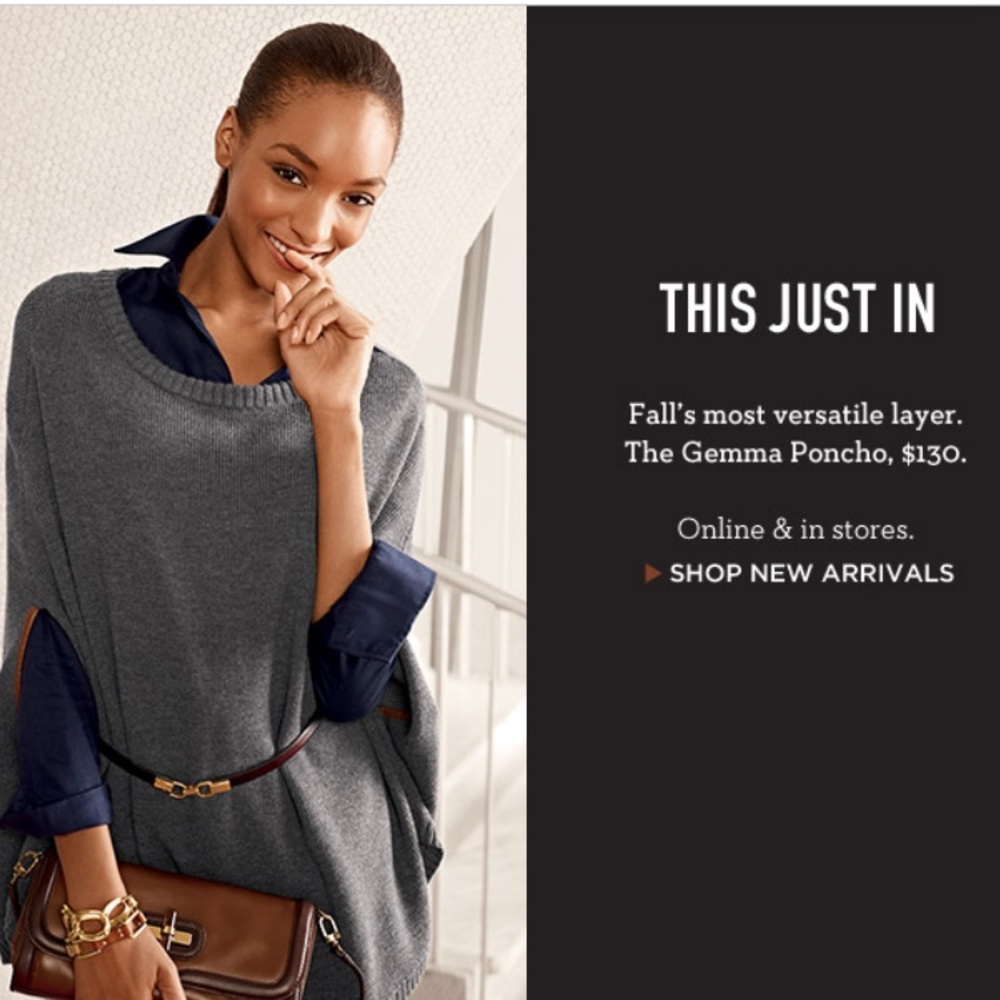 Banana republic gemma gray poncho