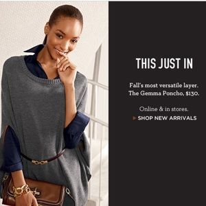 Banana republic gemma gray poncho