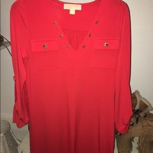 Michael Kors Vibrant Red Dress