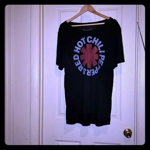 BLACK plus size Red Hot Chili Peppers T-shirt