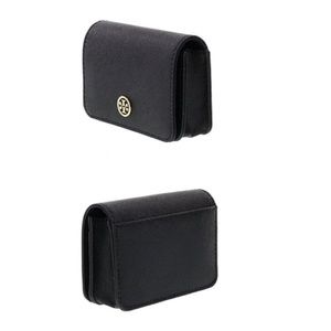 Tory Burch “Robinson foldable card case” Black