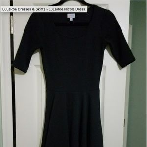 LuLaRoe Nicole Dress Black XS