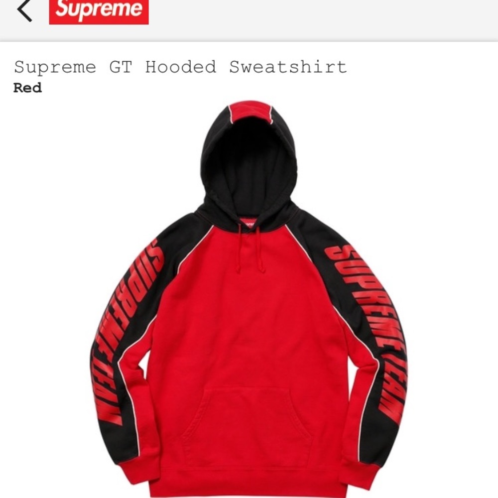 Supreme FW17 GT Hooded Sweatshirt
